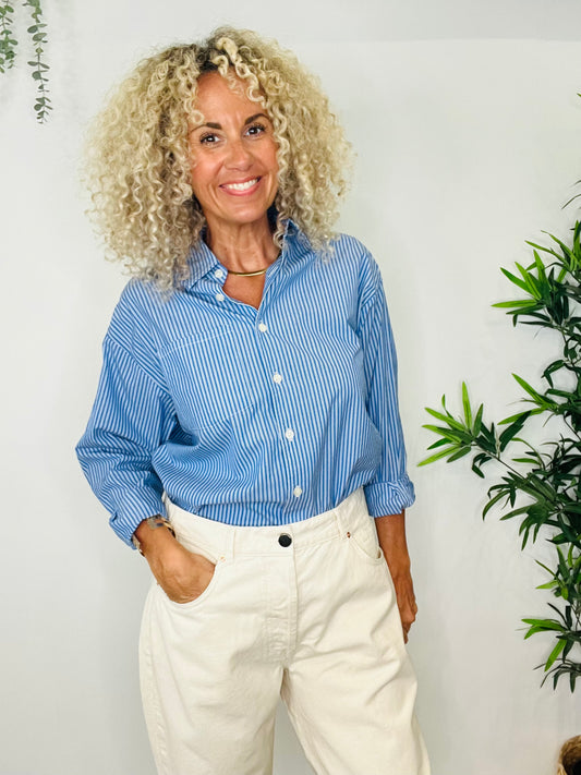 Striped Cotton Shirt - Size XS/S