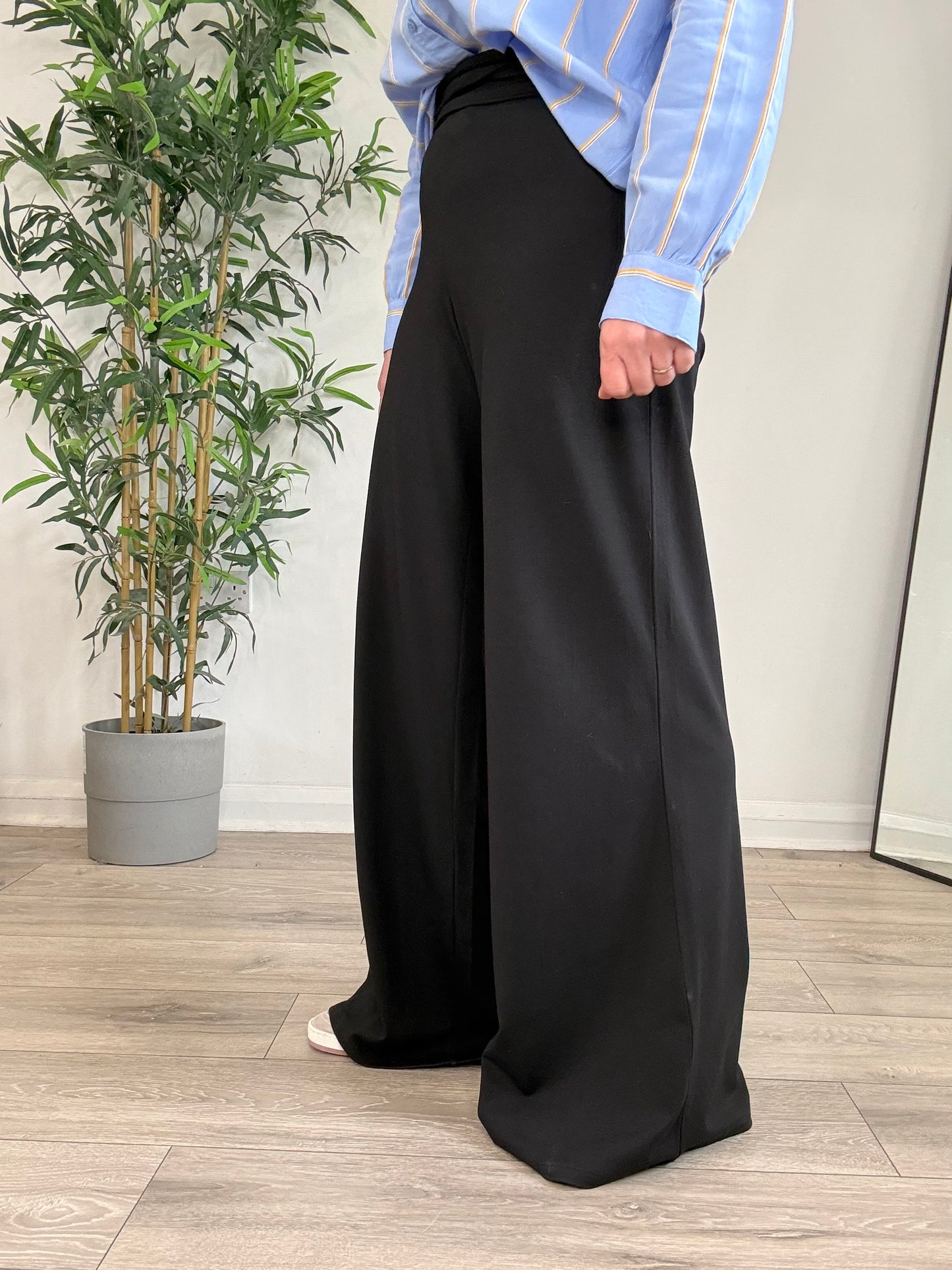 Jersey Wide Leg Trousers - Size 10