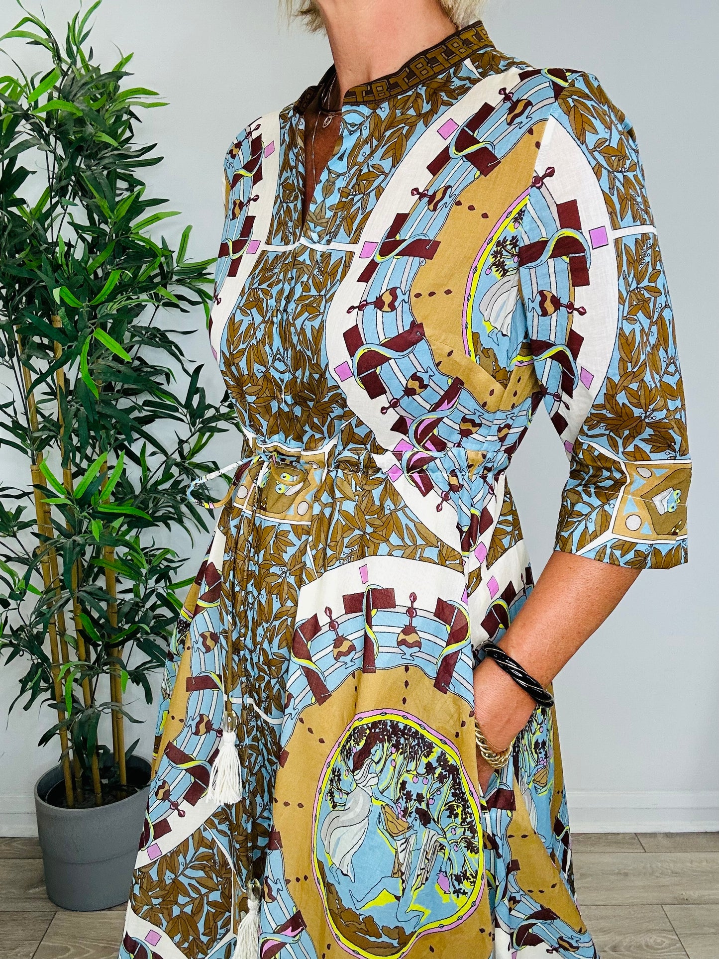 Cotton Shirt Dress - Size S