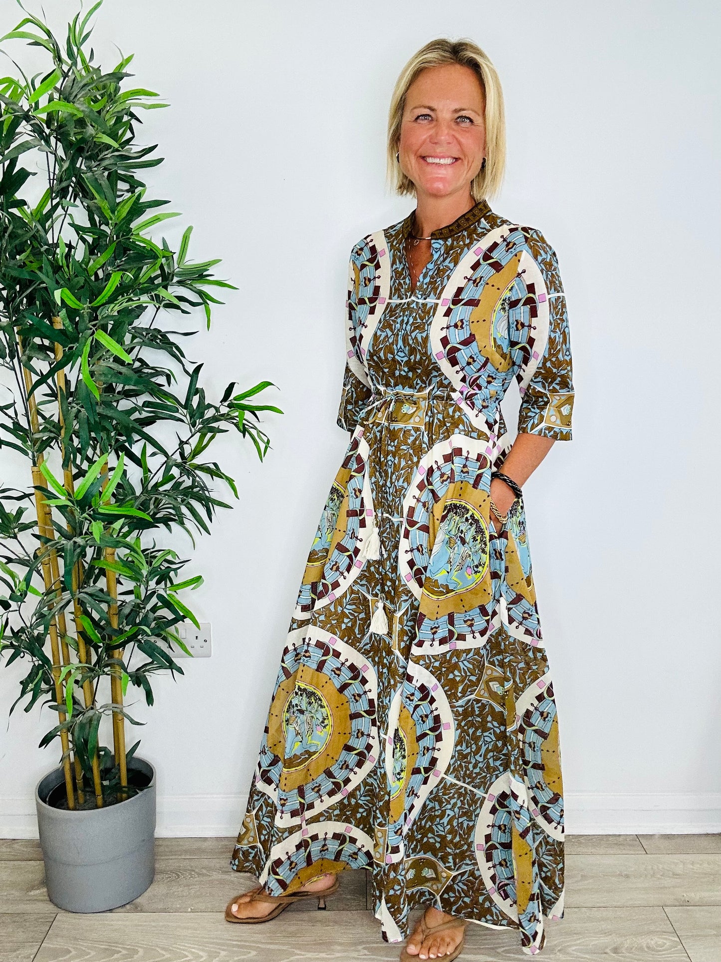 Cotton Shirt Dress - Size S