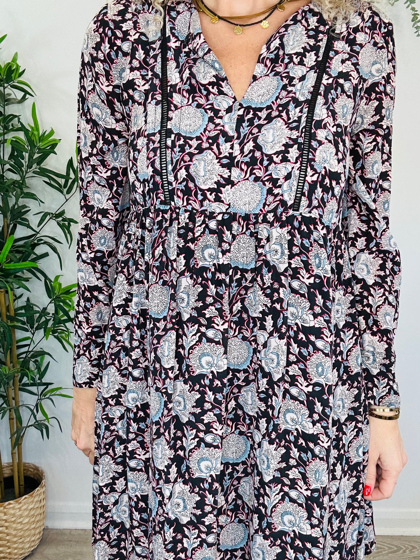 Floral Short Dress - Size 38