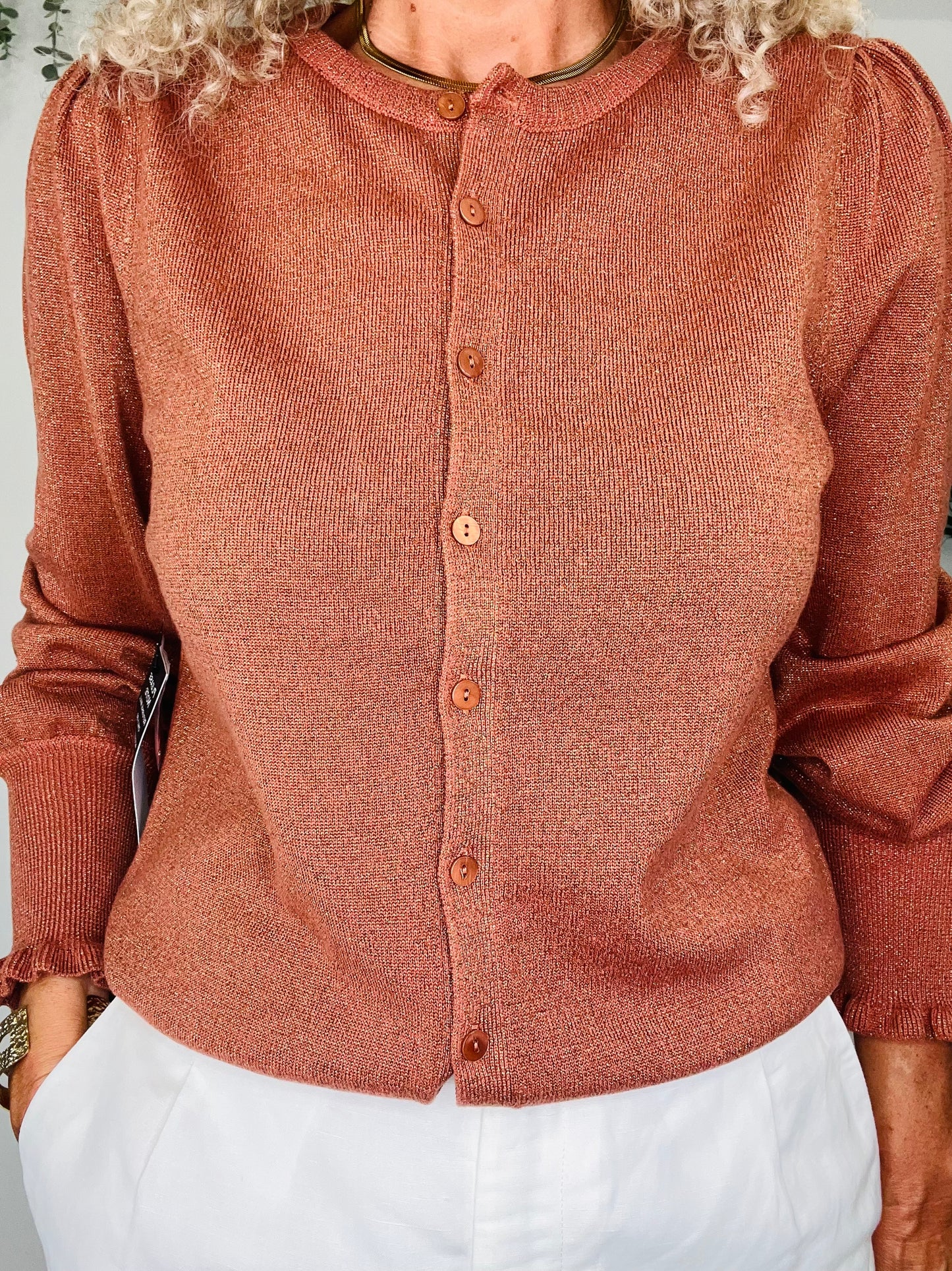 Metallic Cardigan - Size 4