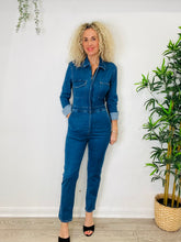 Load image into Gallery viewer, Denim Jumpsuit - Size S
