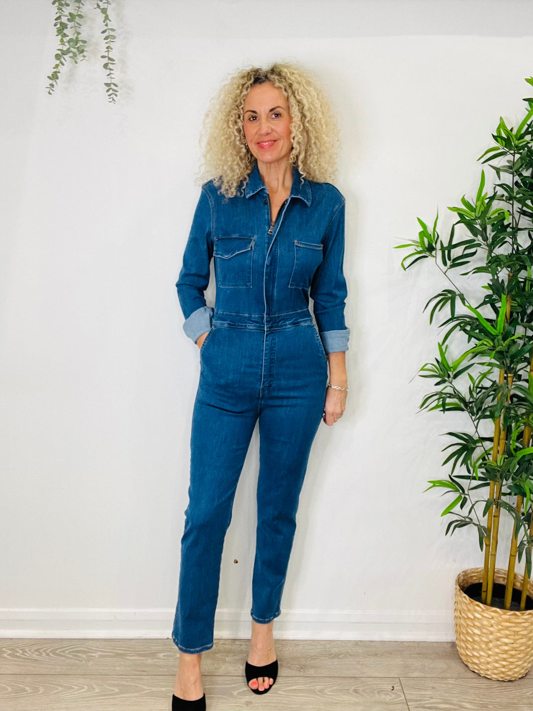 Denim Jumpsuit - Size S