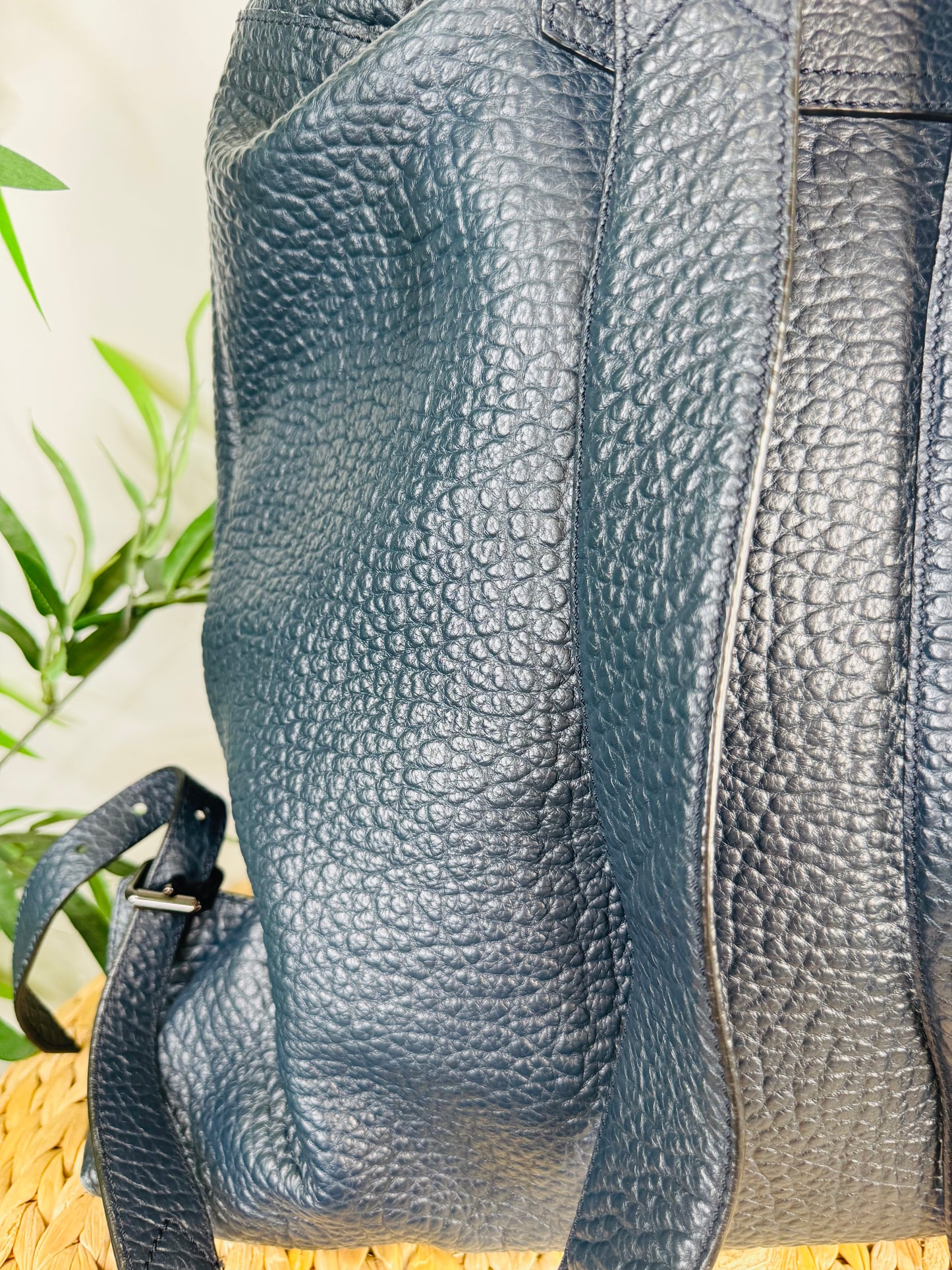 Grained Leather Rucksack