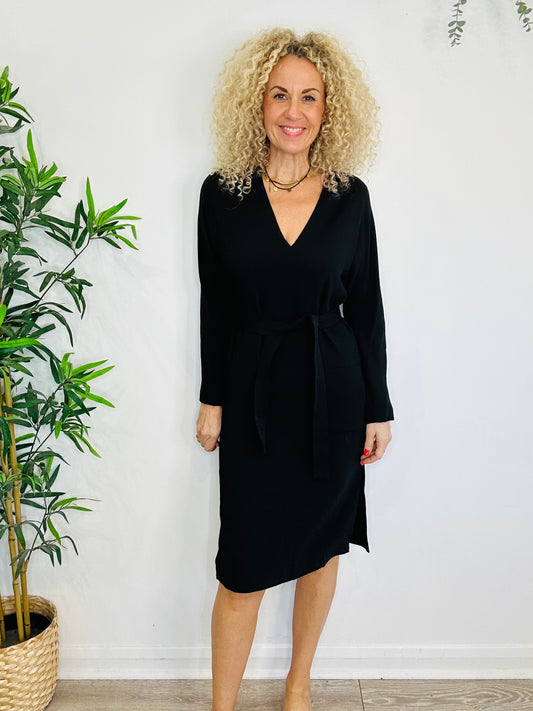Black Midi Dress - Size 36