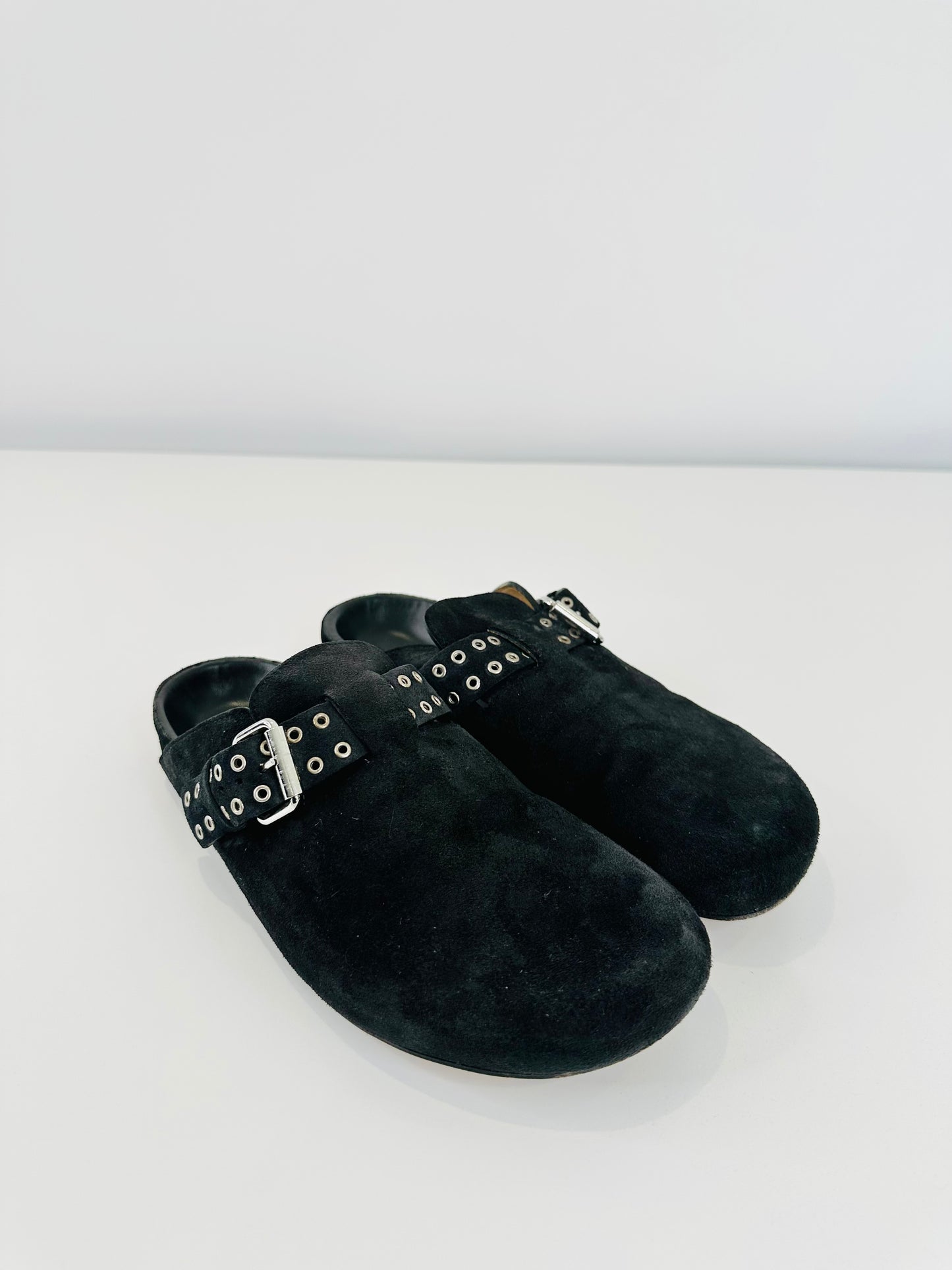 Mirvin Suede Mules - Size 39