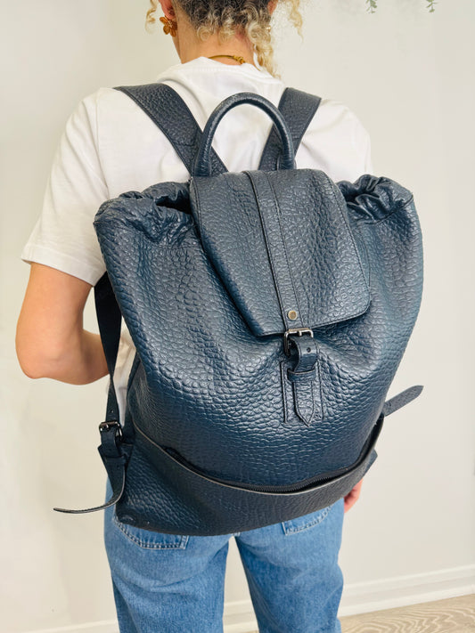 Grained Leather Rucksack