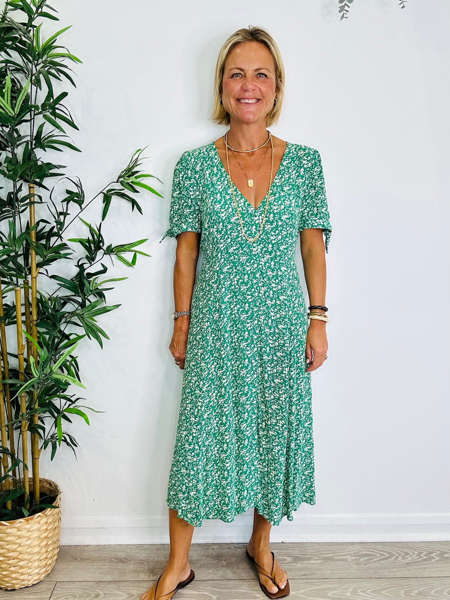 Floral Tea Dress - Size 40