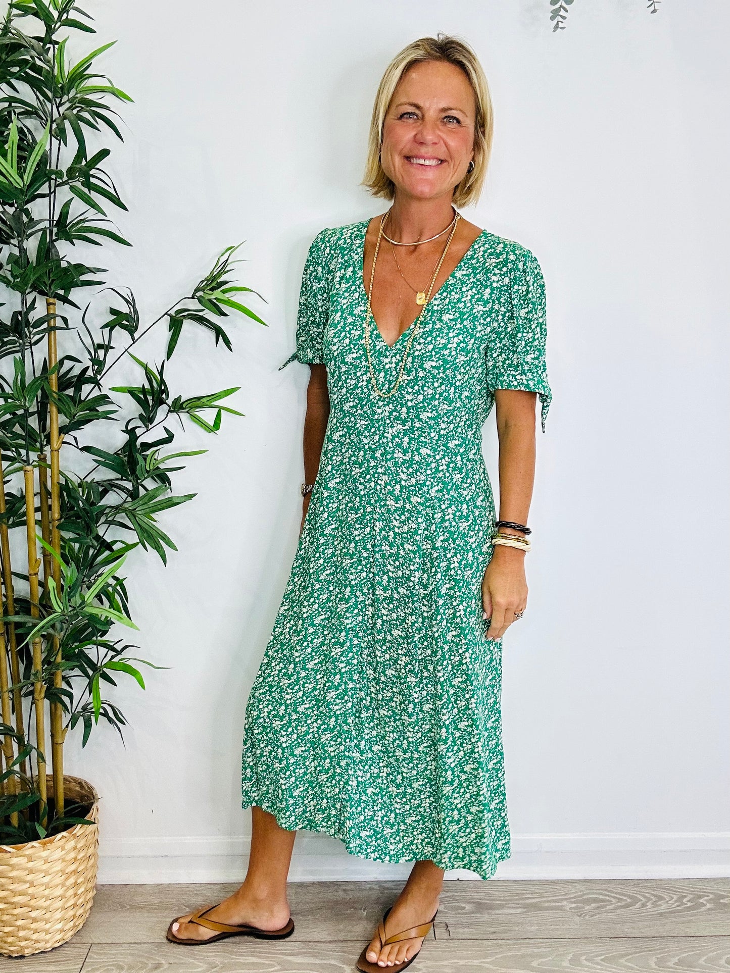 Floral Tea Dress - Size 40