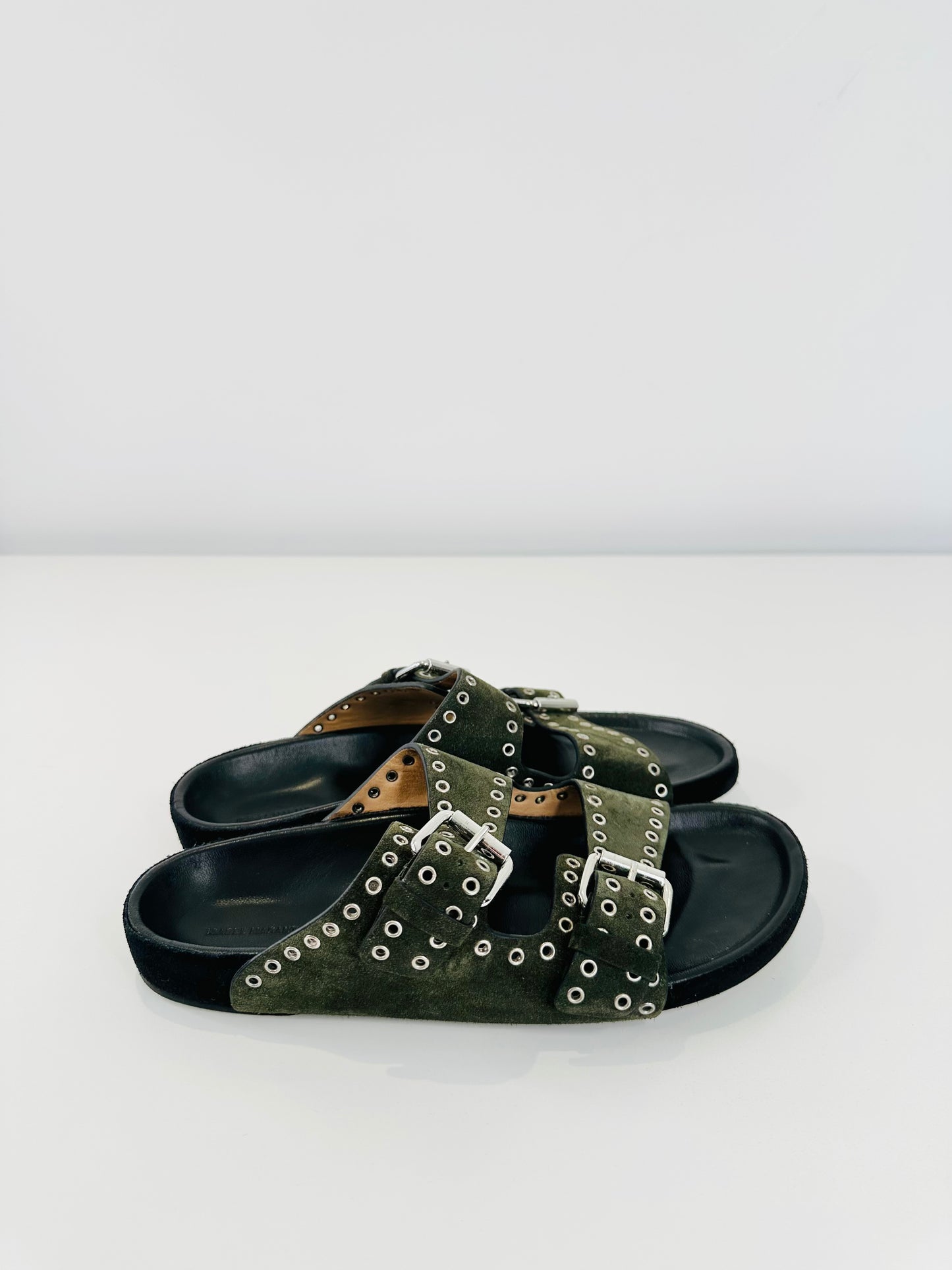 Lennyo Suede Slides - Size 39
