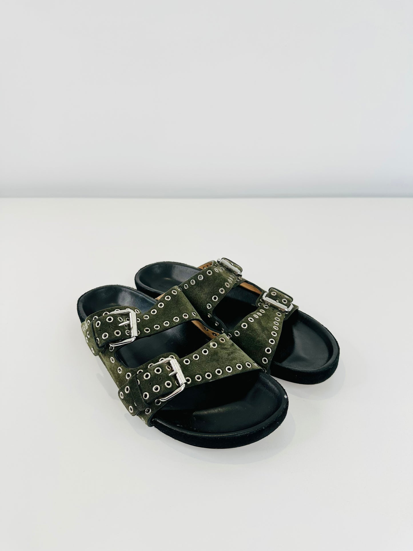 Lennyo Suede Slides - Size 39