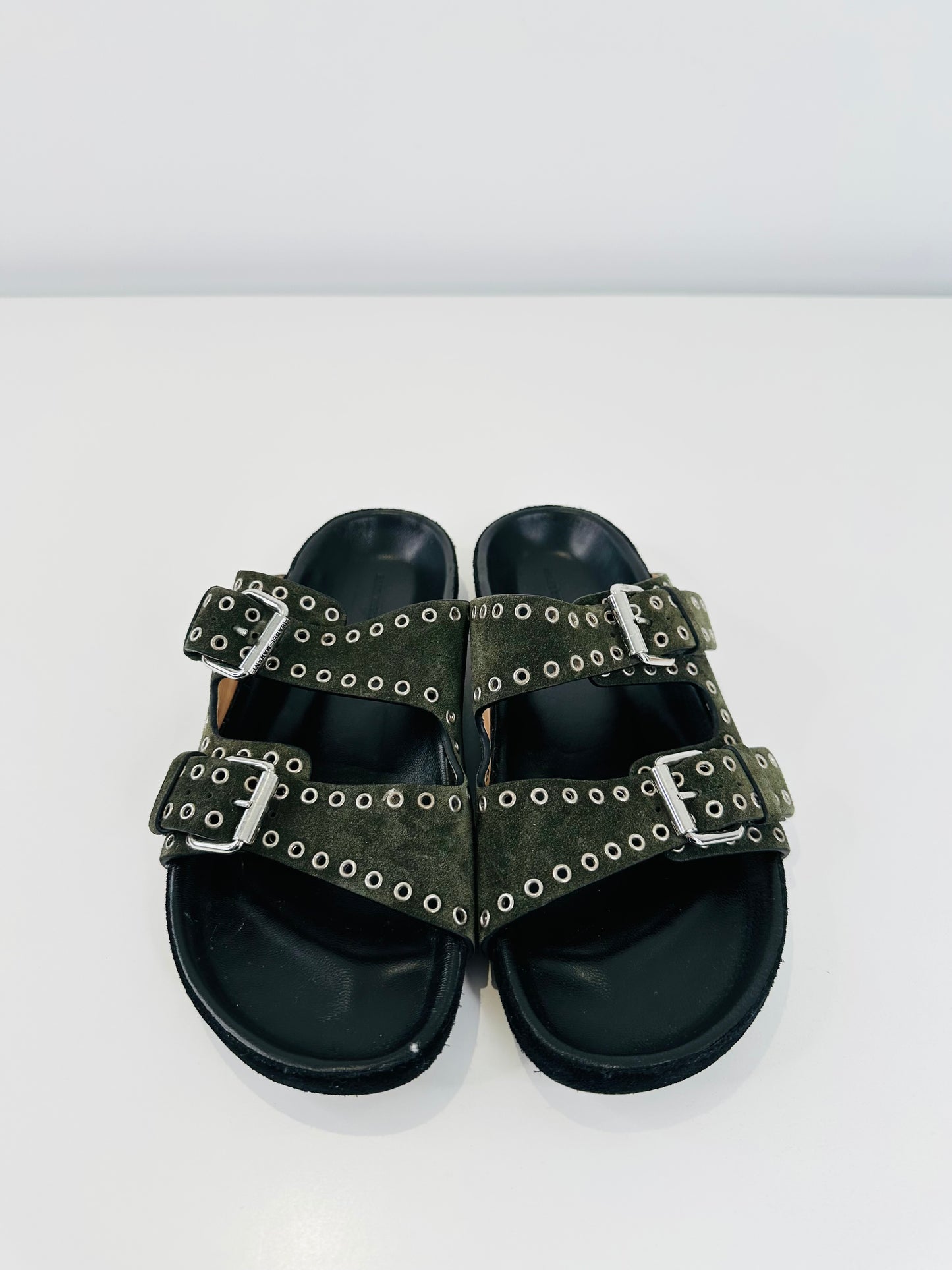 Lennyo Suede Slides - Size 39