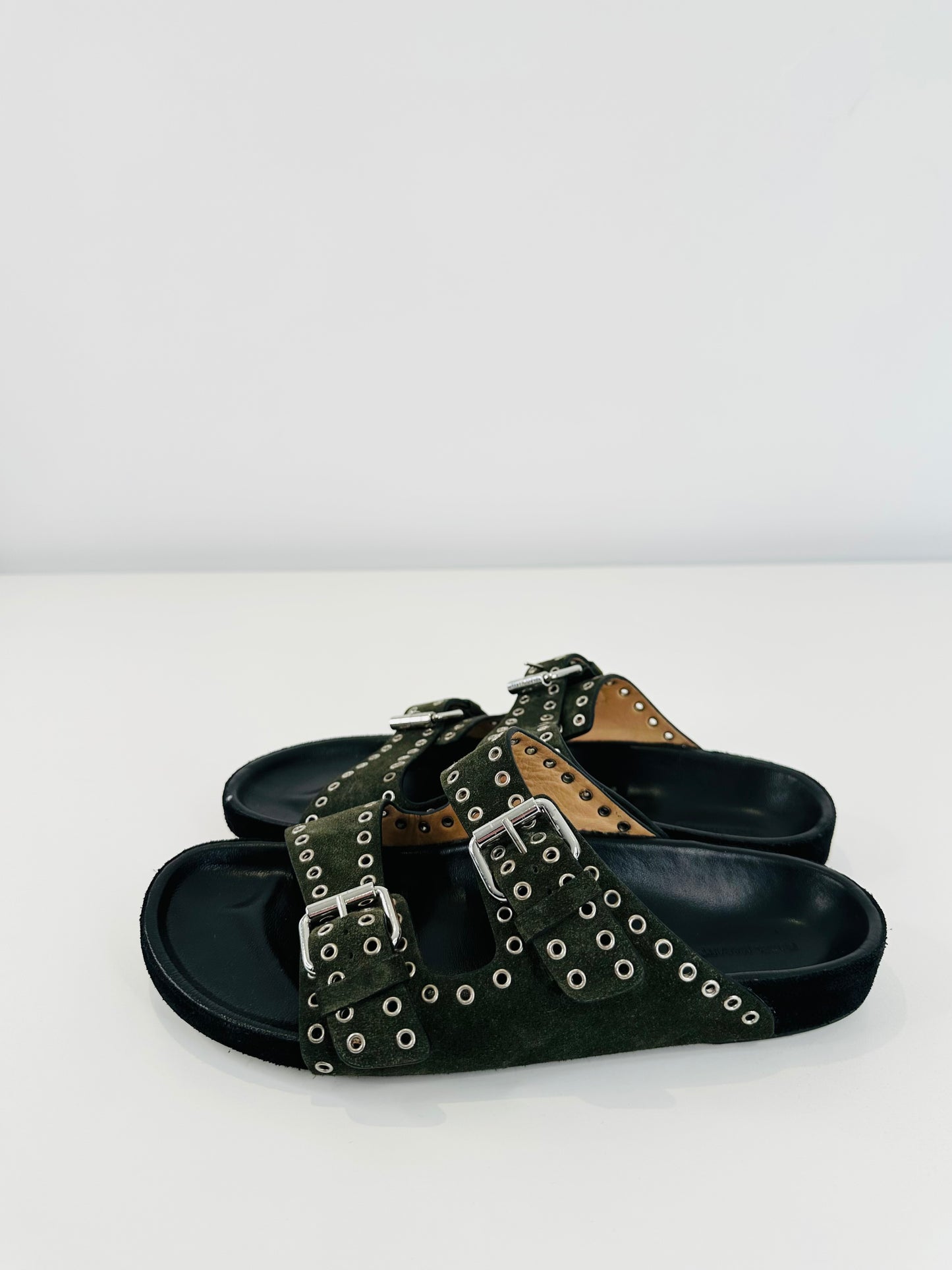 Lennyo Suede Slides - Size 39