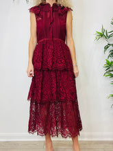 Load image into Gallery viewer, Tiered Lace Dress - Size 12
