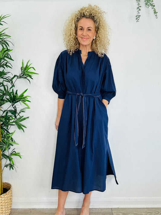 Cotton Shirt Dress - Size L