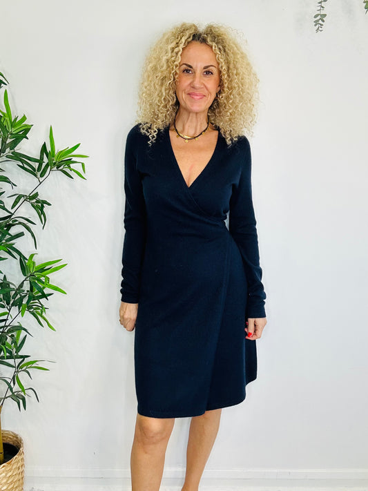 Cashmere Wrap Dress - Size M