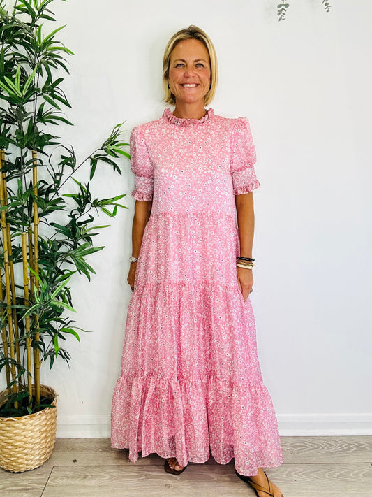 Tiered Floral Dress - Size S