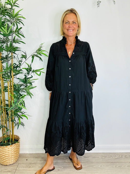 Cotton Shirt Dress - Size XS