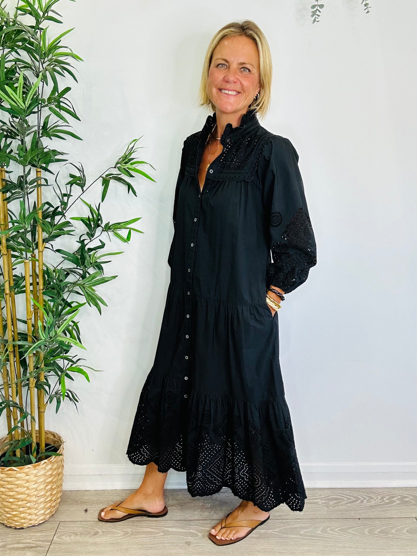 Cotton Shirt Dress - Size XS