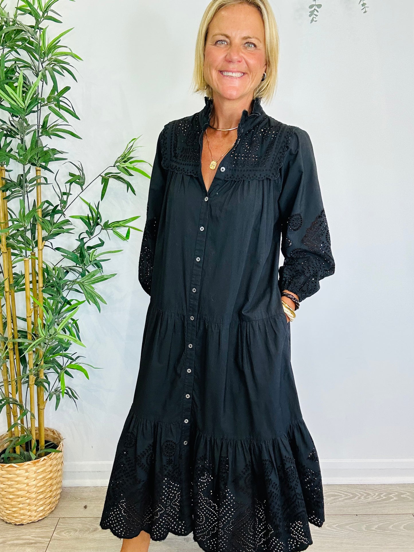 Cotton Shirt Dress - Size XS
