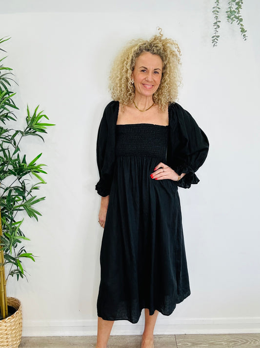 Linen Atlanta Dress - Size XL