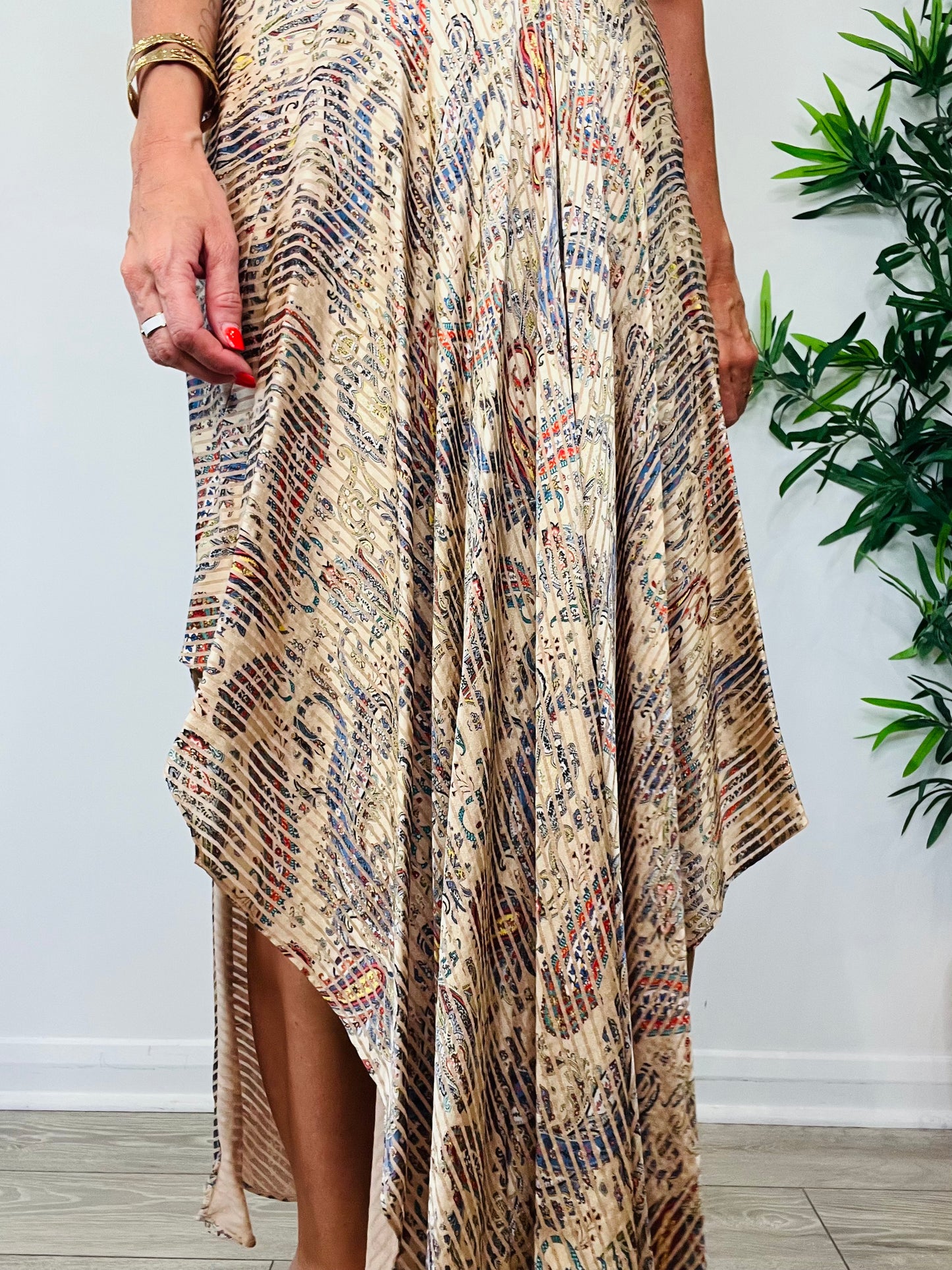 Paisley Print Dress - Size 40