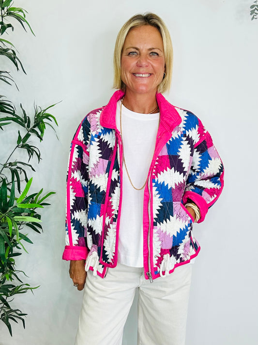 Hazzle Quilted Jacket - Size 36