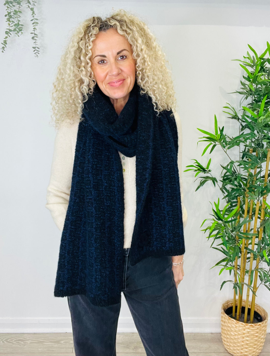 Cashmere Boucle Scarf