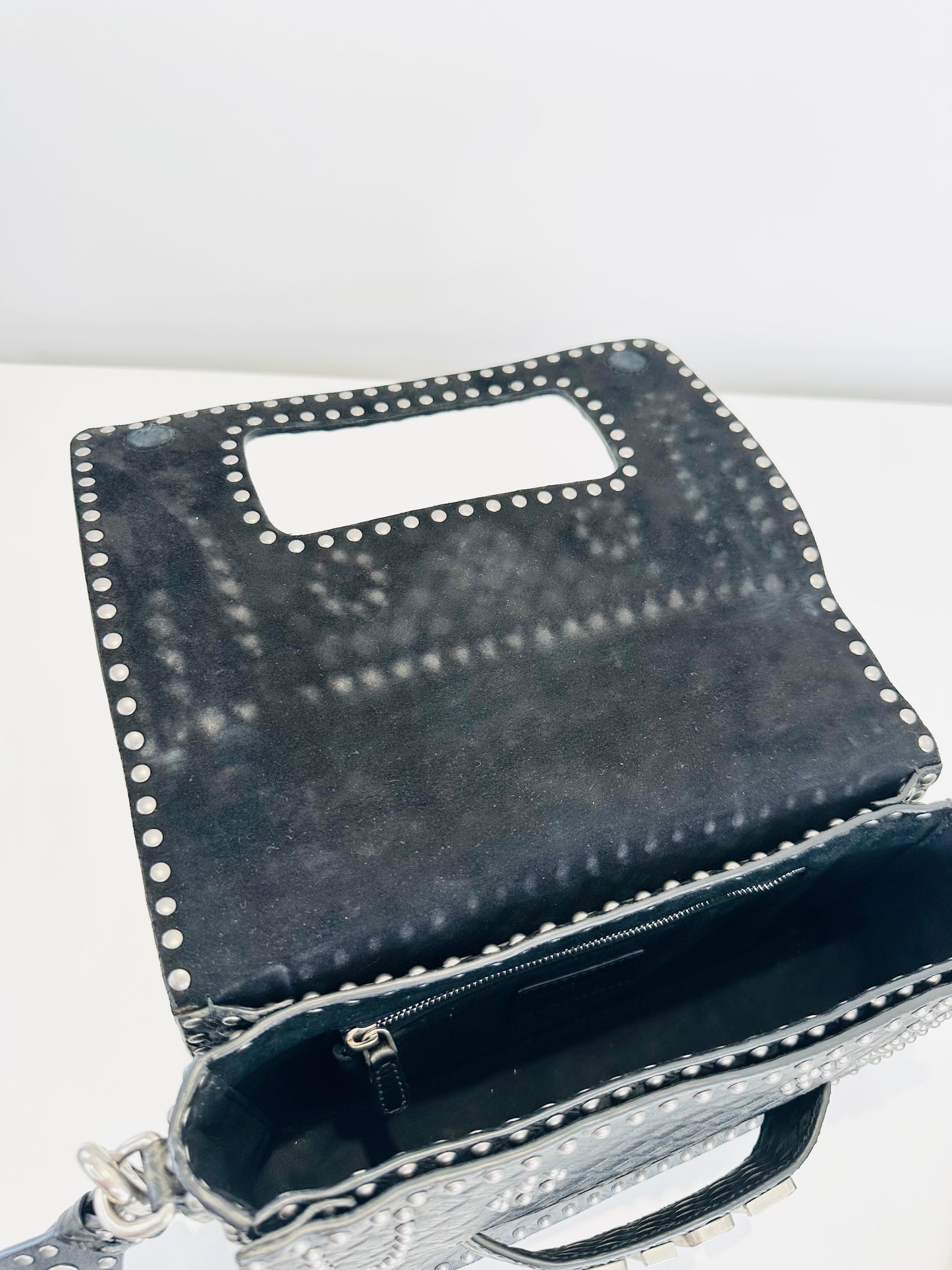Leather Dio(r)evolution Studded Flap Bag