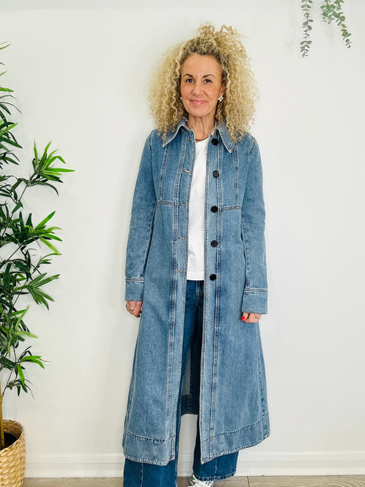 Denim Trench Coat - Size 42IT