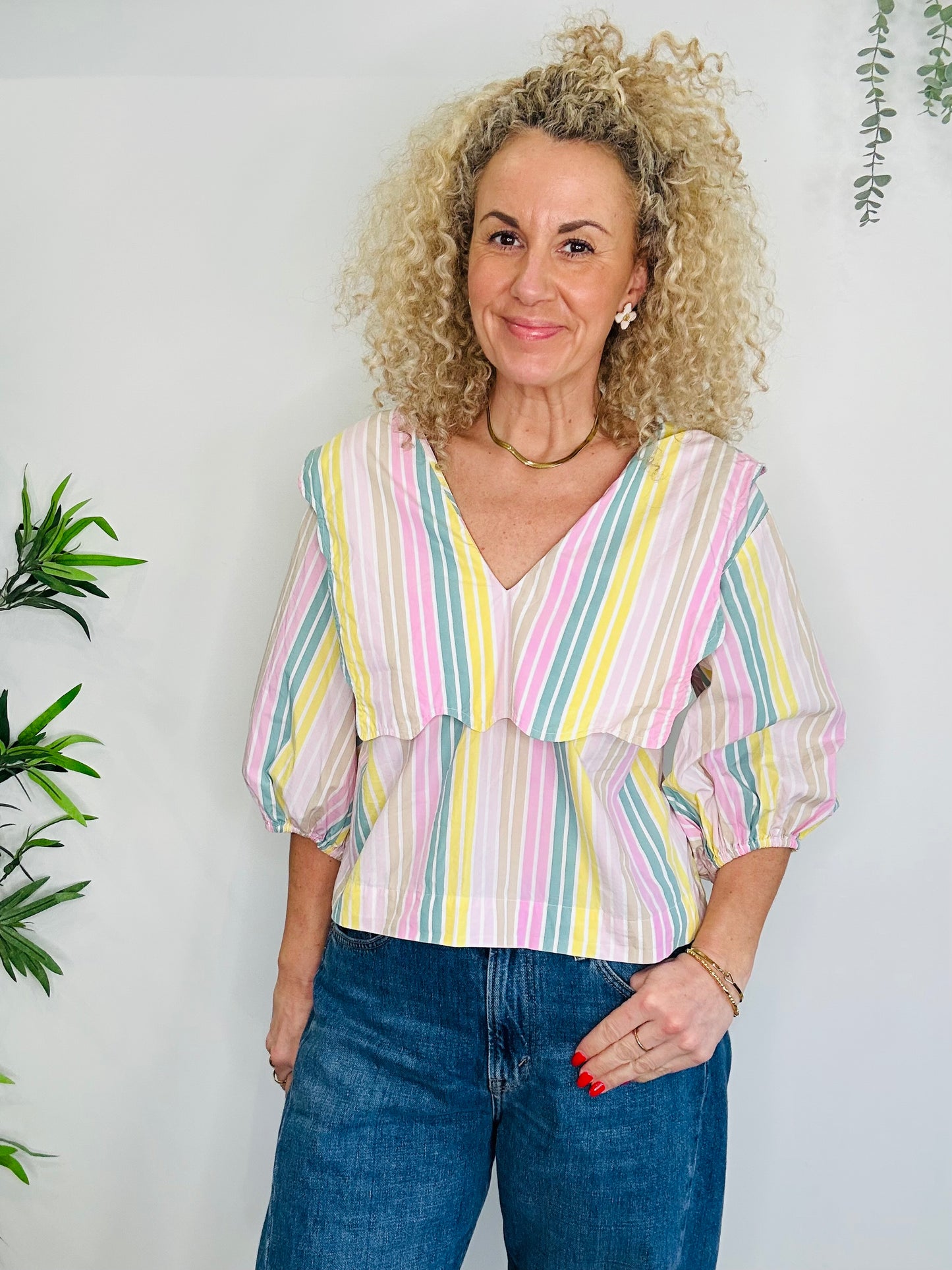 Striped Blouse - Size 40