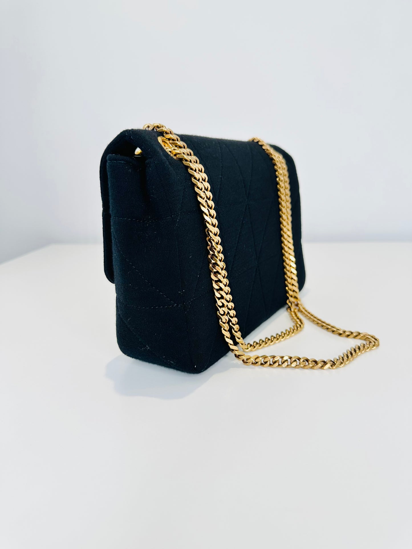 Medium Jamie Quilted Wool Jersey Bag