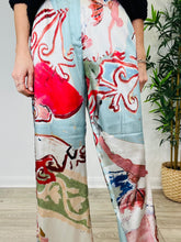 Load image into Gallery viewer, Silk Wide Leg Trousers - Size L
