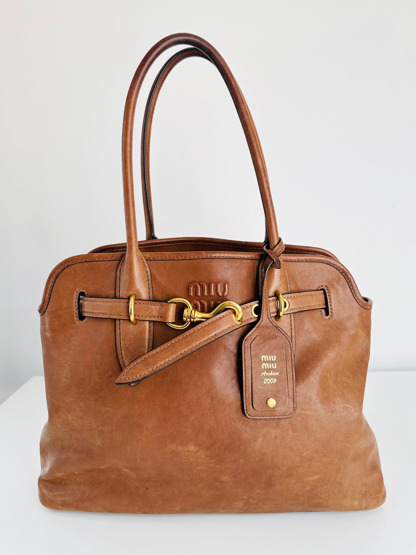 Large Aventure Nappa Leather Bag