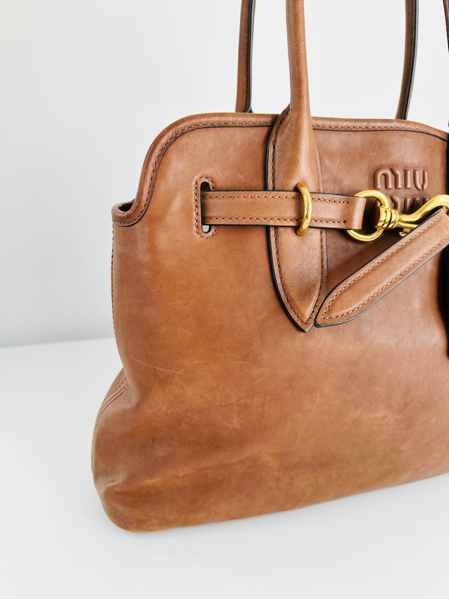 Large Aventure Nappa Leather Bag