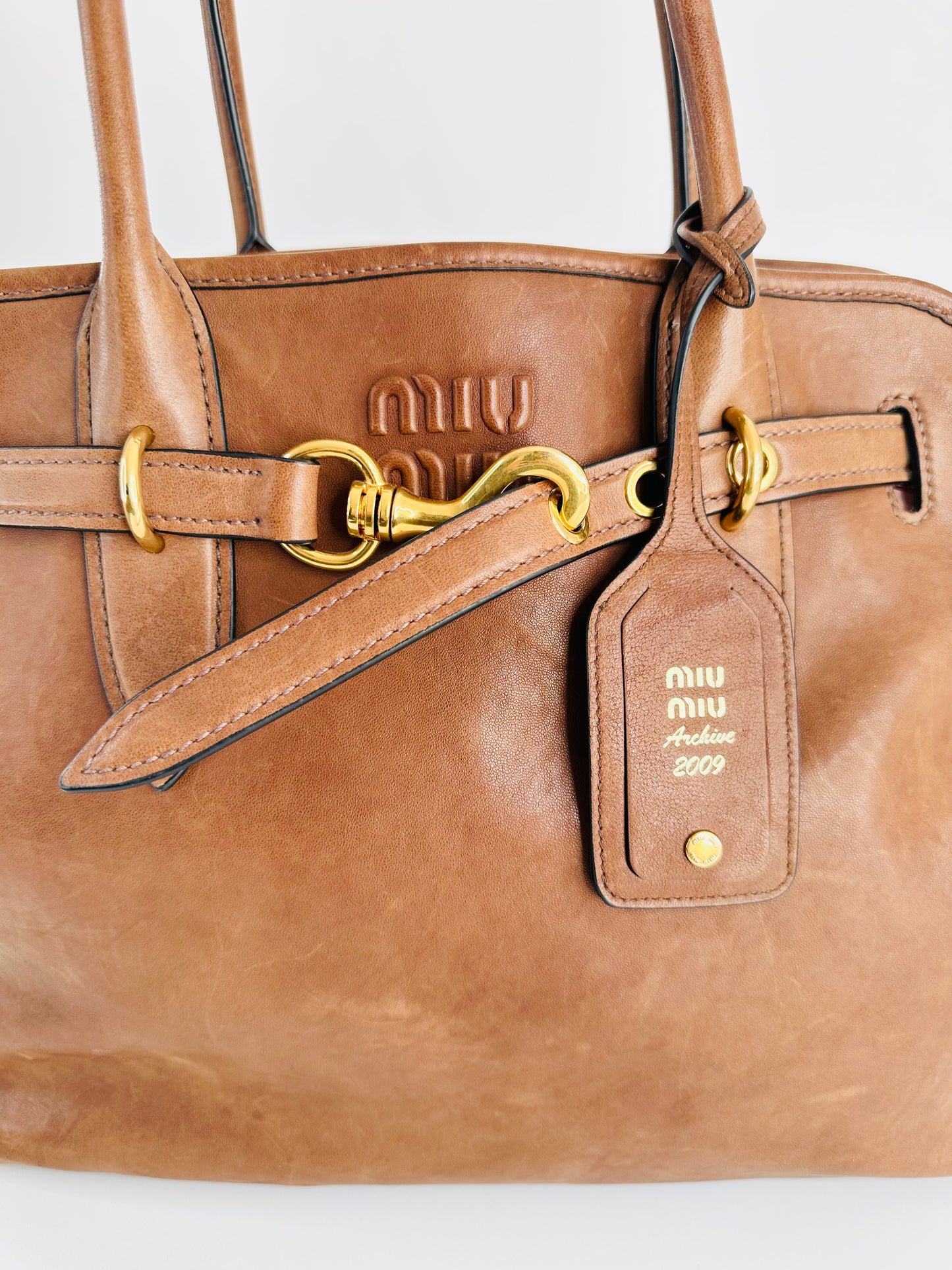Large Aventure Nappa Leather Bag