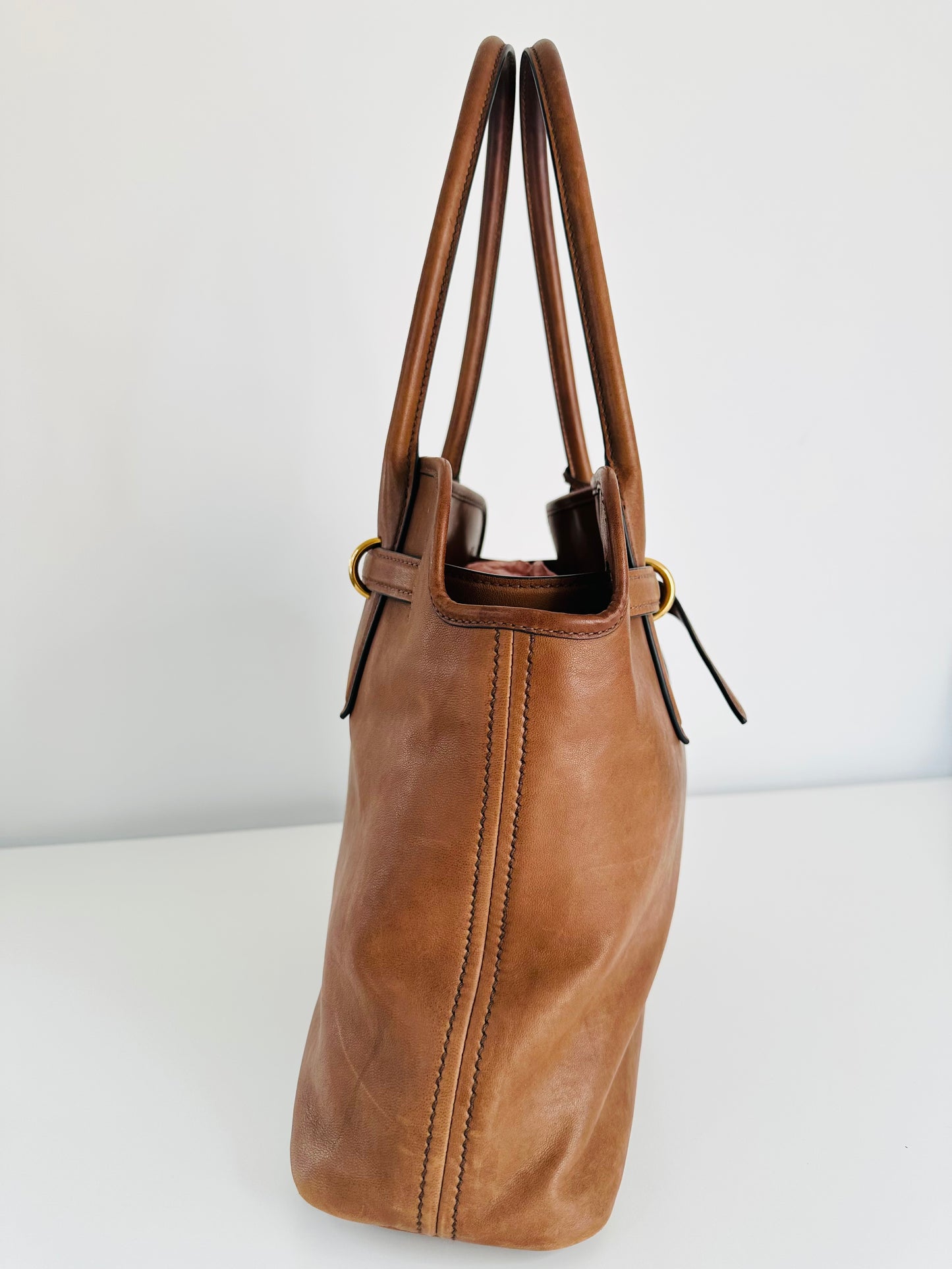 Large Aventure Nappa Leather Bag