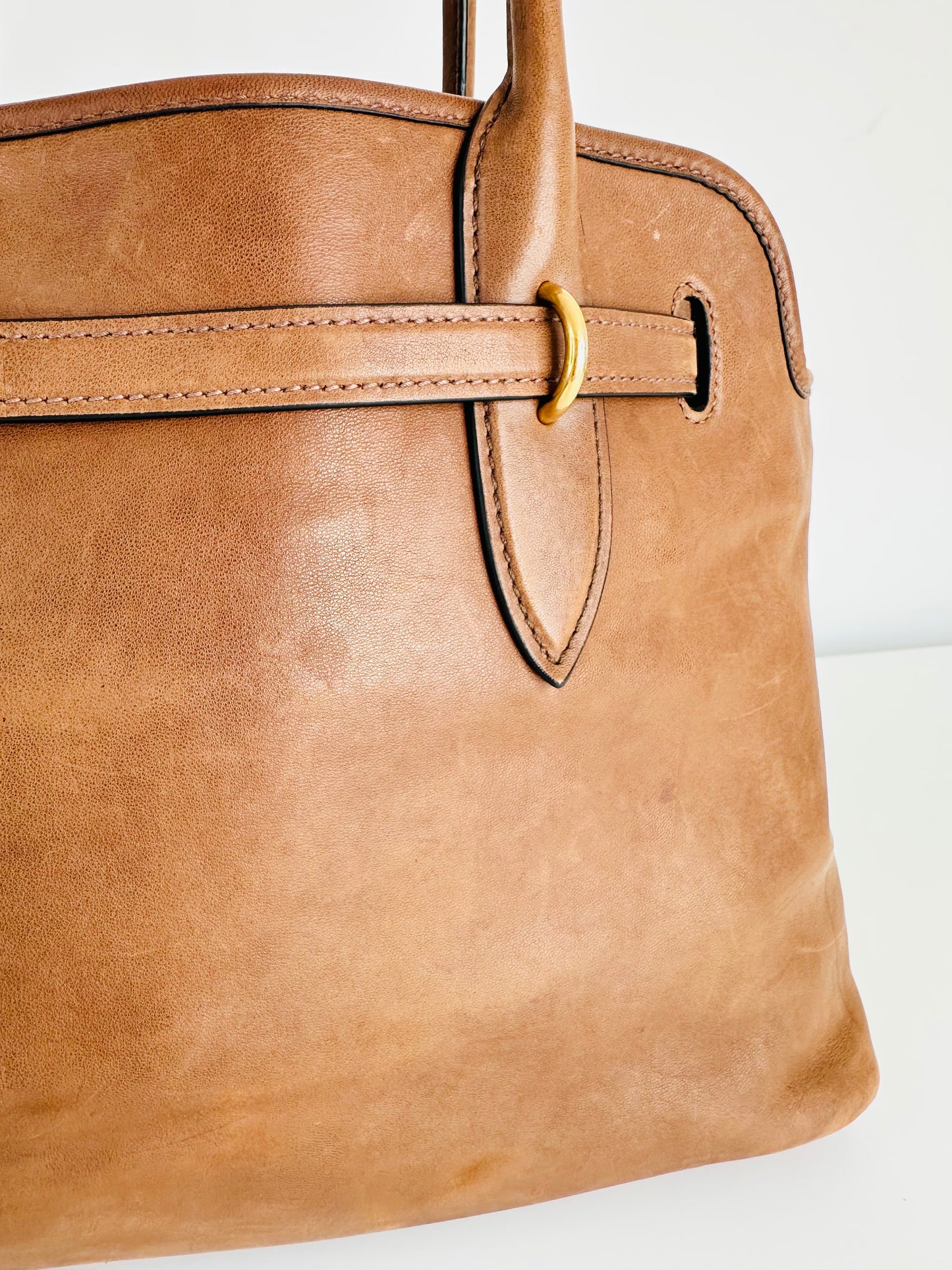 Large Aventure Nappa Leather Bag