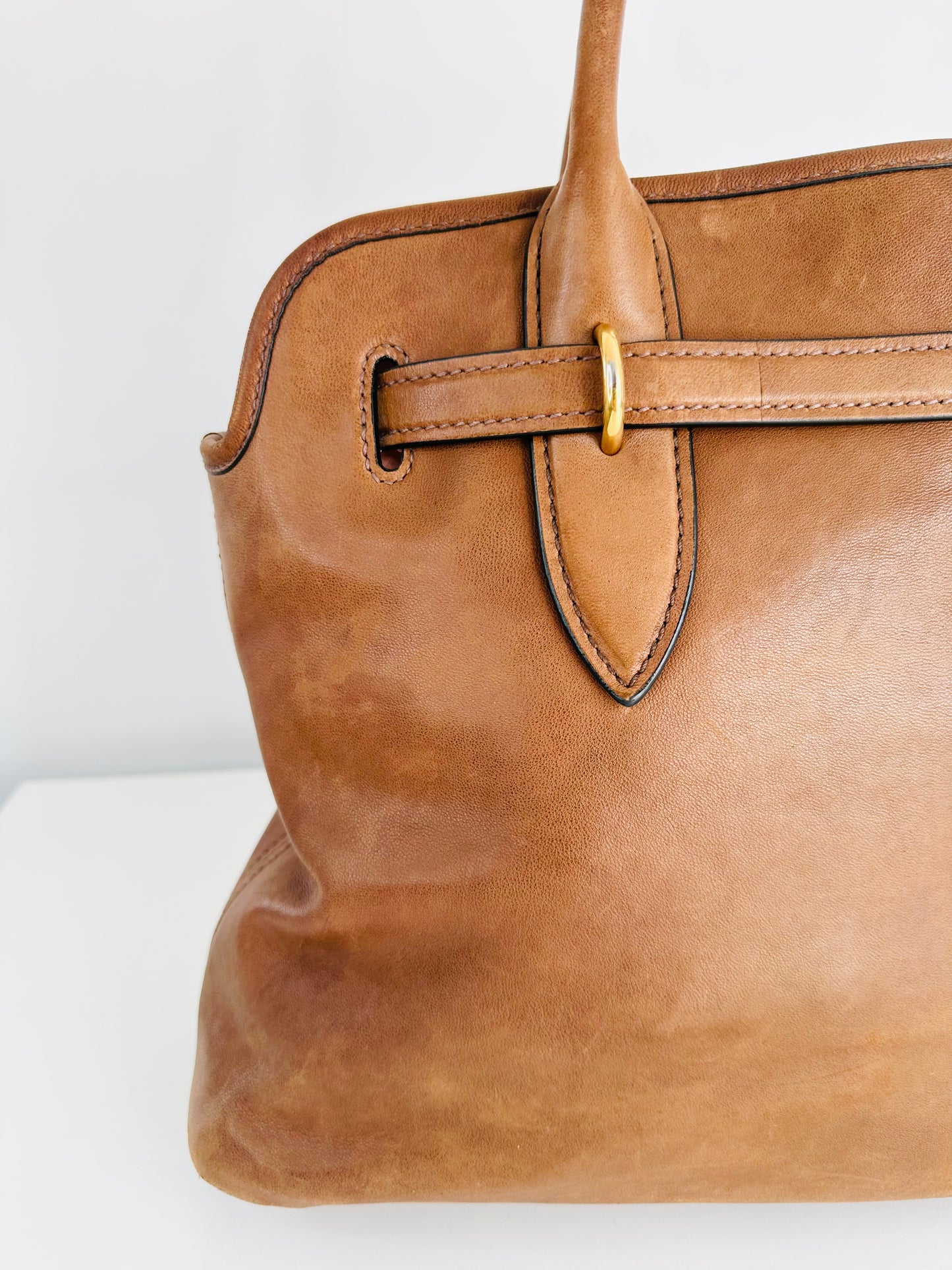 Large Aventure Nappa Leather Bag