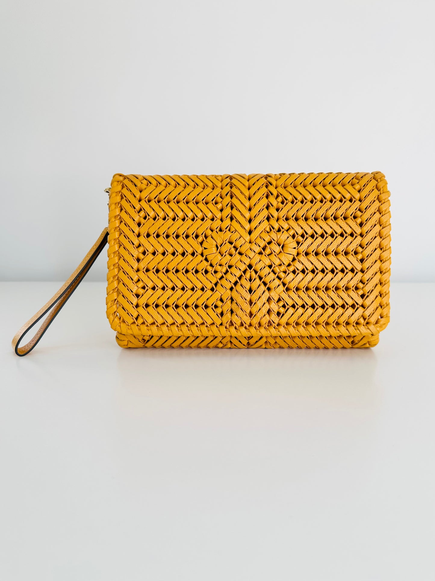 Woven Leather Neeson Crossbody Bag