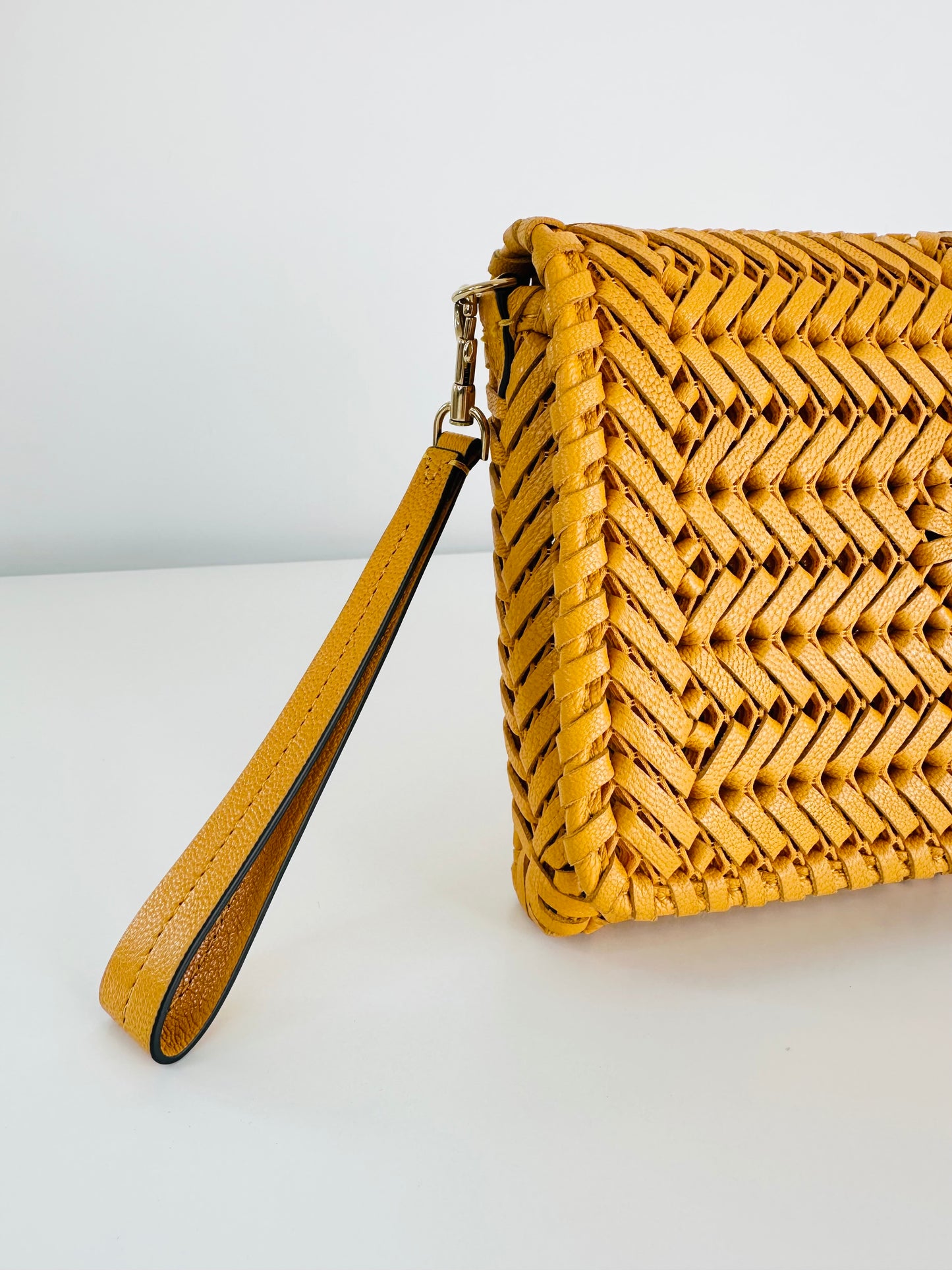 Woven Leather Neeson Crossbody Bag