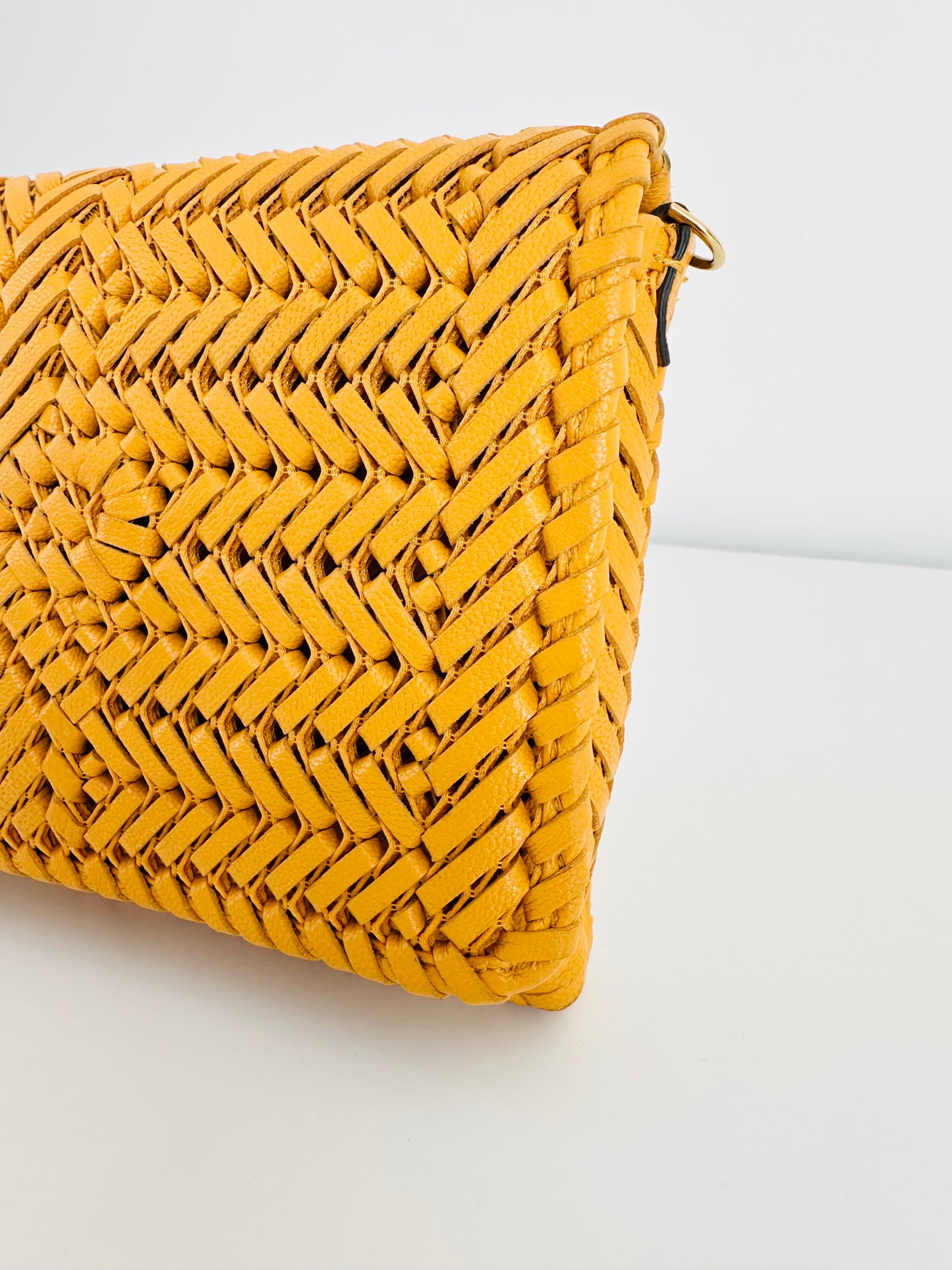 Woven Leather Neeson Crossbody Bag