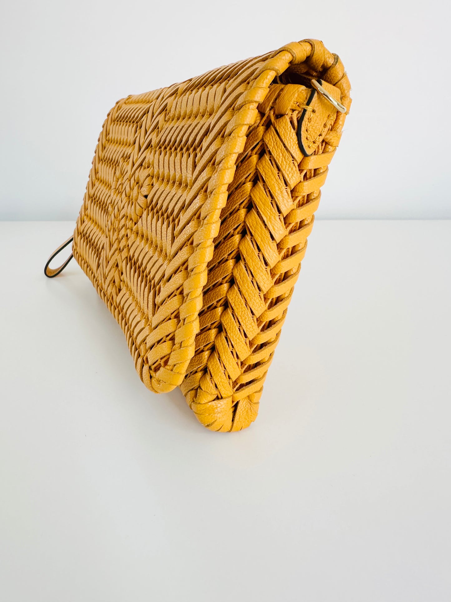 Woven Leather Neeson Crossbody Bag