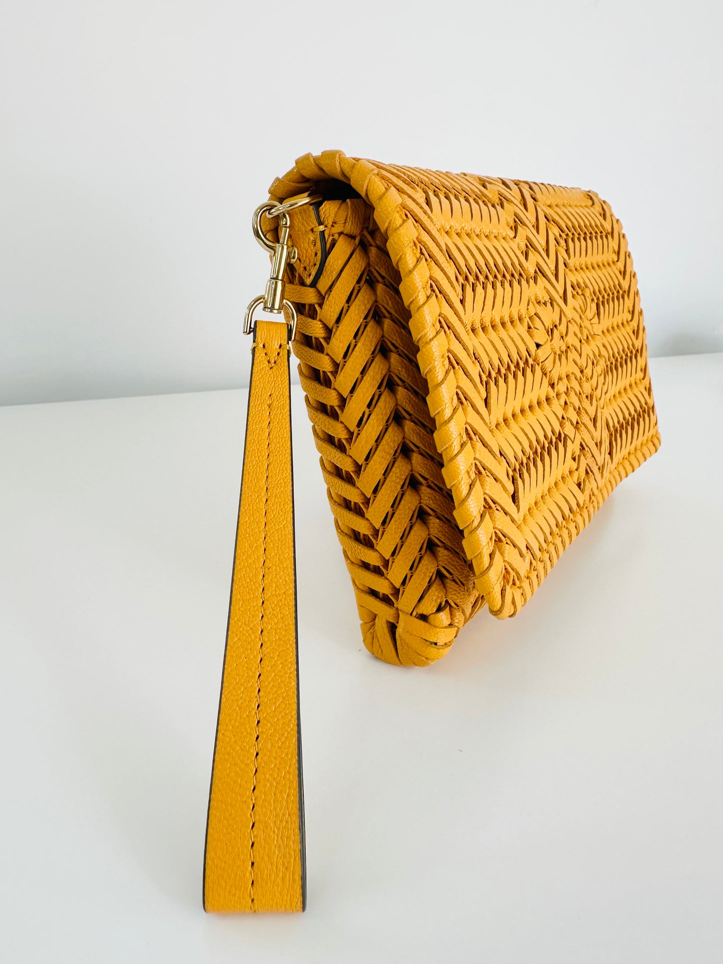 Woven Leather Neeson Crossbody Bag