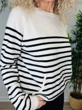 Load image into Gallery viewer, Striped Cashmere Jumper - Size L
