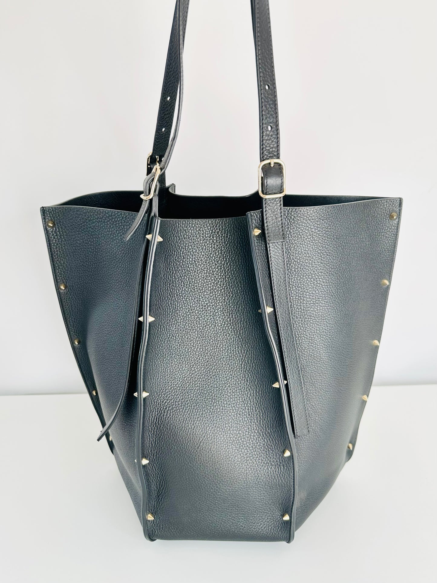 Carmela Spike Stud Leather Tote