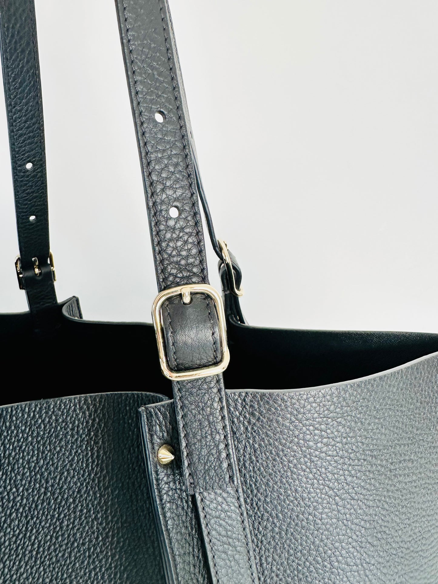 Carmela Spike Stud Leather Tote