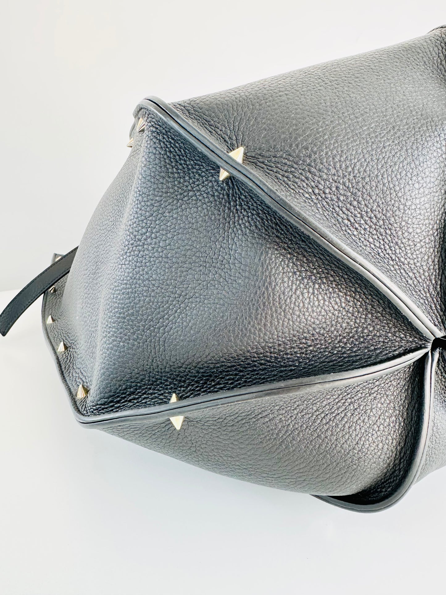 Carmela Spike Stud Leather Tote
