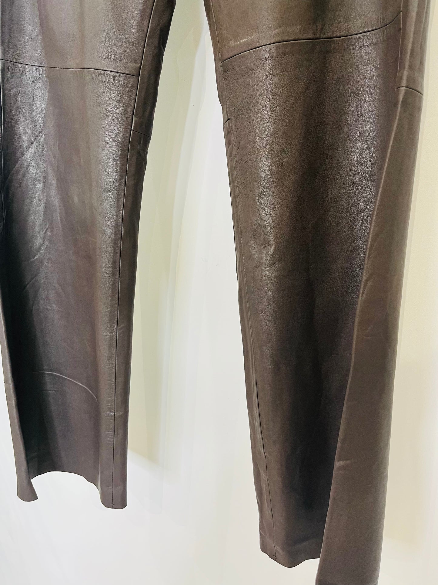 Leather Trousers - Size 34